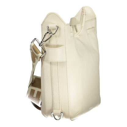 Coccinelle Bianco Leather Women Handbag - Gretel Ribbon Bag