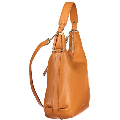 Coccinelle Arancione Leather Women Handbag - Rebekka Bag