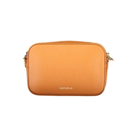 Coccinelle Arancione Leather Woman Handbag - TEBE Bag