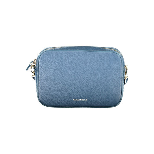 Coccinelle Blue Leather Women Handbag - Tebe Bag