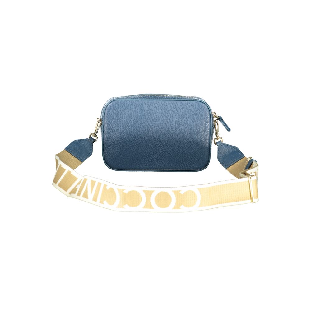 Coccinelle Blue Leather Women Handbag - Tebe Bag
