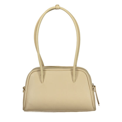 Coccinelle Beige Leather Women Handbag - Lepaki