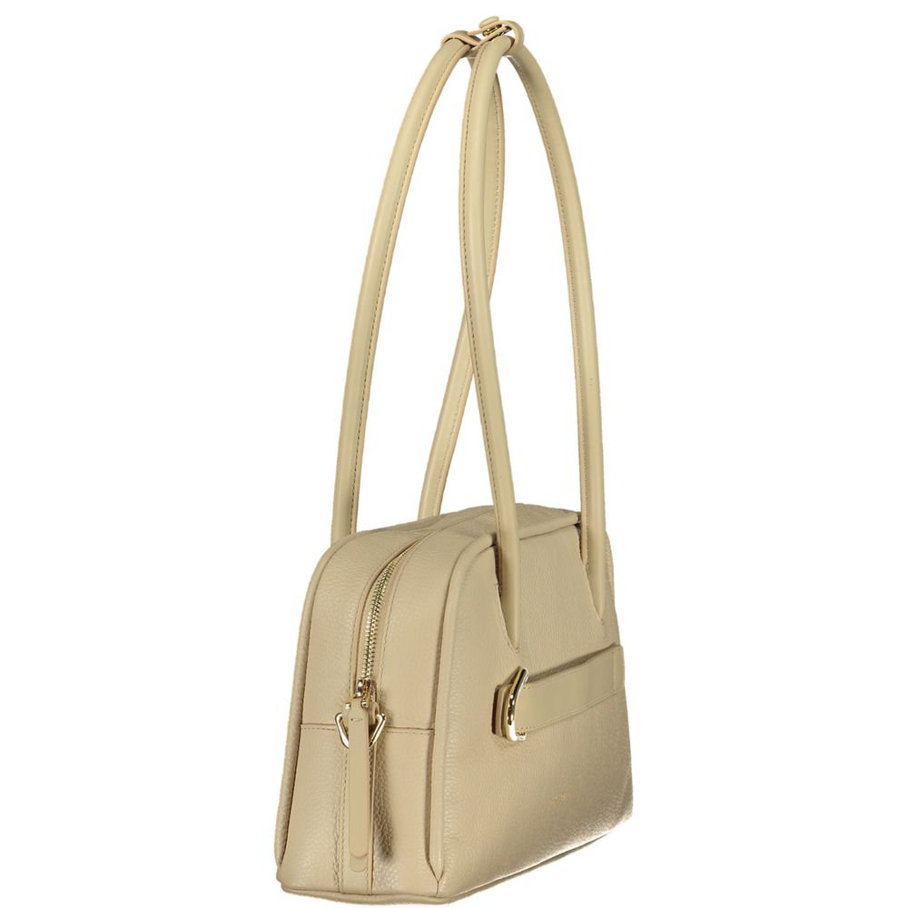 Coccinelle Beige Leather Women Handbag - Lepaki