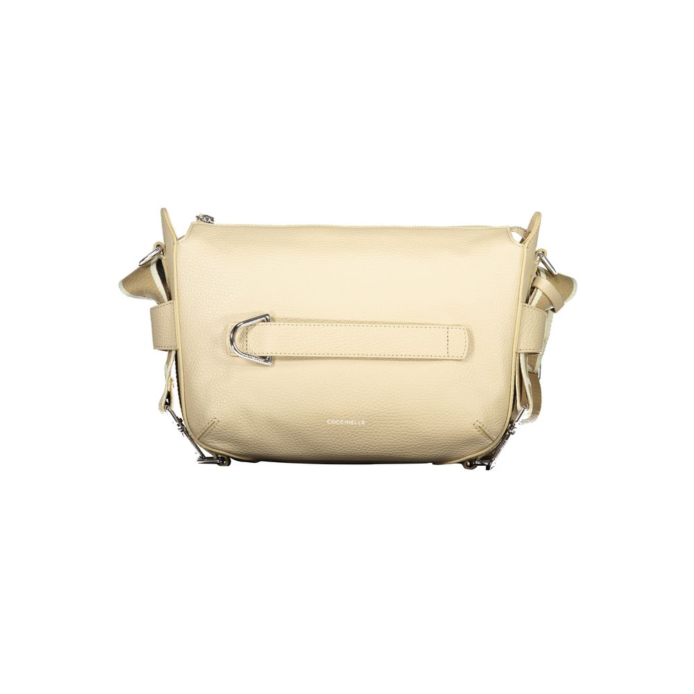 Coccinelle Beige Leather Women Handbag - Gretel Ribbon Bag