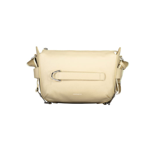 Coccinelle Beige Leather Women Handbag - Gretel Ribbon Bag