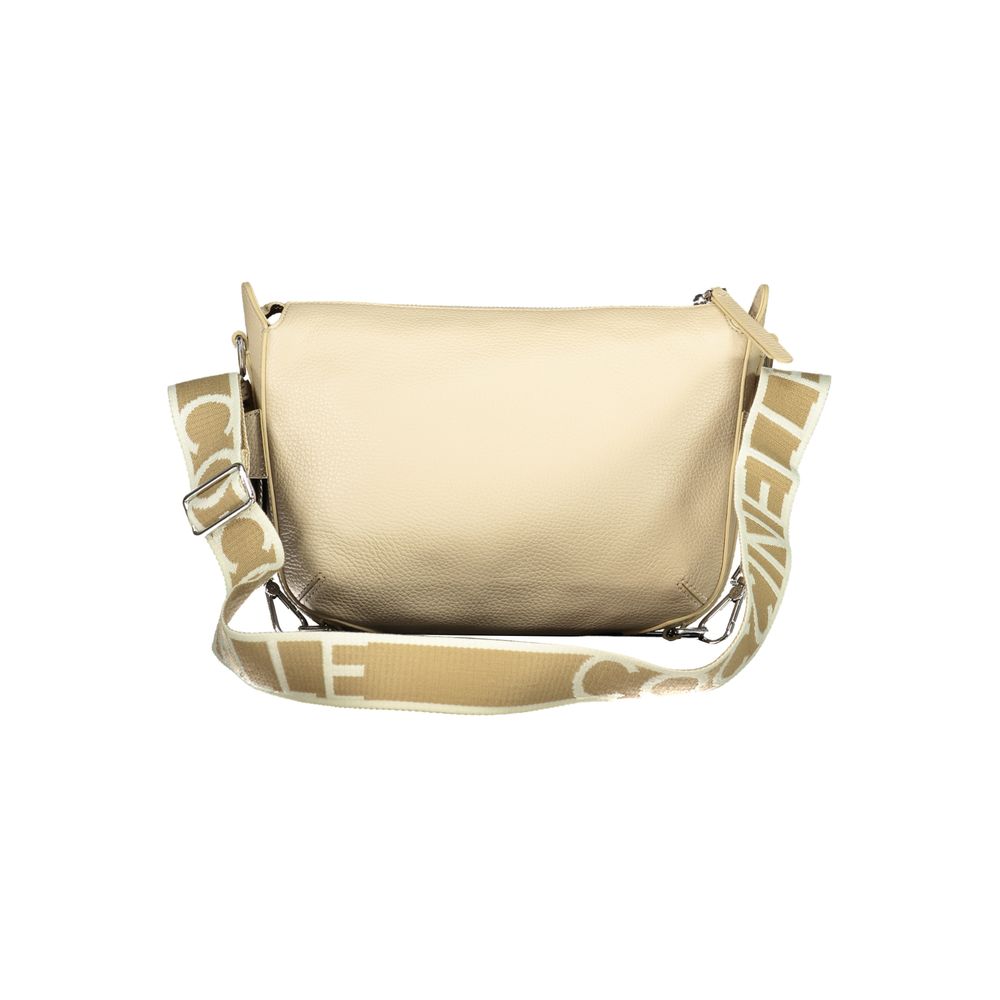 Coccinelle Beige Leather Women Handbag - Gretel Ribbon Bag
