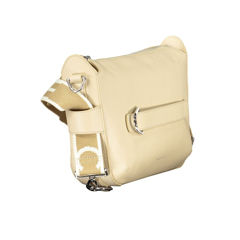 Coccinelle Beige Leather Women Handbag - Gretel Ribbon Bag