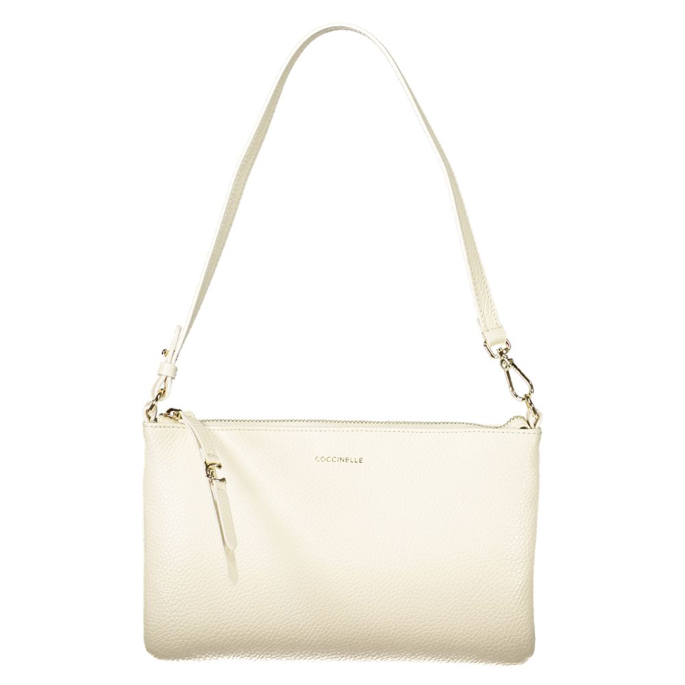 Coccinelle White Leather Handbag - C-EASY BAG