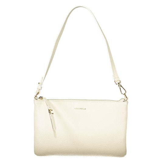 Coccinelle White Leather Handbag - C-EASY BAG