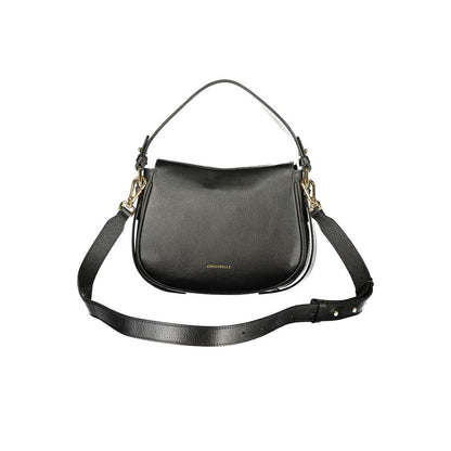 Coccinelle Black Leather Women Handbag - Mavery Bag