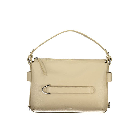 Coccinelle Beige Leather Gretel Ribbon Bag