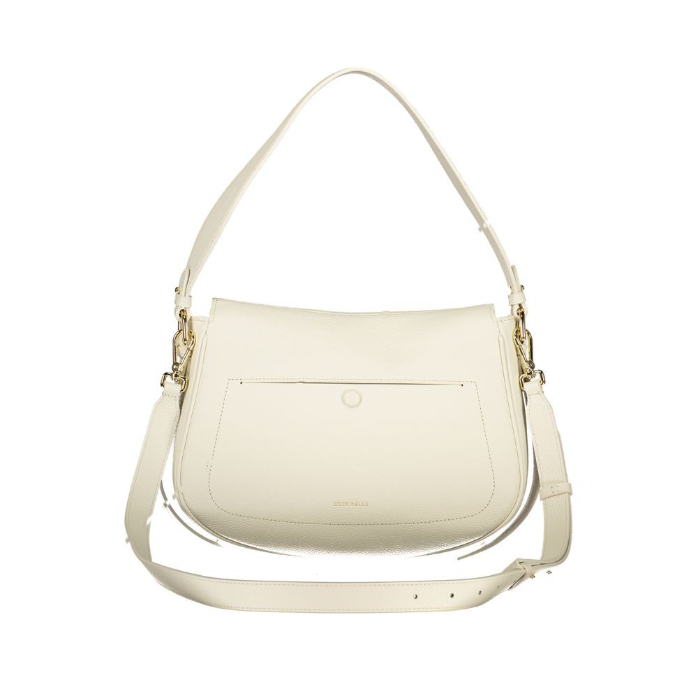 Coccinelle White Leather Handbag - MAVERY BAG