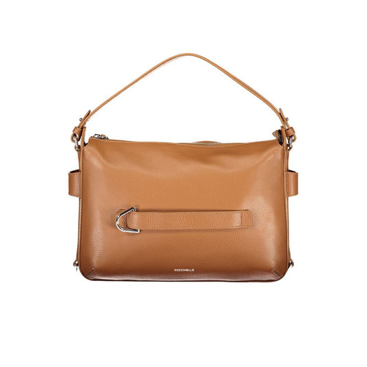 Coccinelle Marrone Leather Women Handbag - Gretel Ribbon Bag