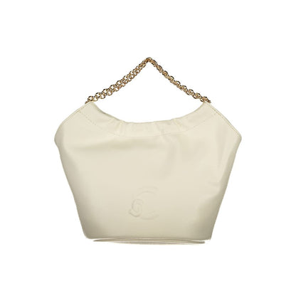 Coccinelle White Leather Woman Handbag - Smash Bag