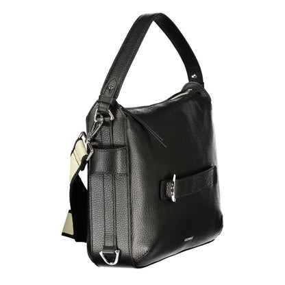 Coccinelle Nero Leather Gretel Ribbon Bag