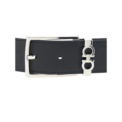 Ferragamo Black Leather Regular Belt: Versatile Elegance
