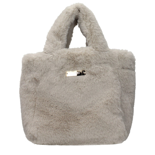 Herno Gray Fur Handbag – Luxurious and Stylish