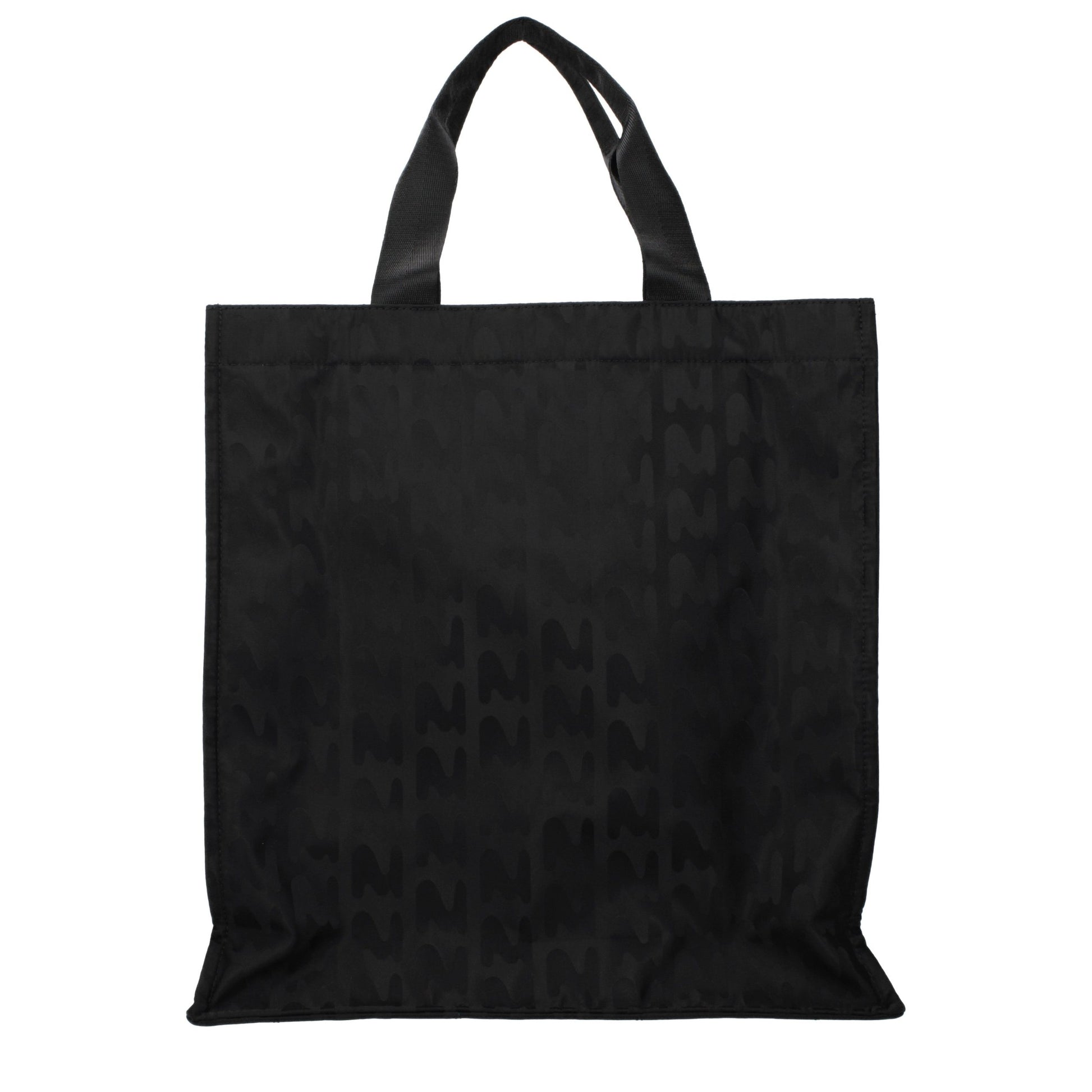 MSGM Black Fabric Handbag - A Statement Piece for Modern Elegance