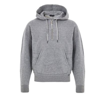 Tom Ford Gray Cotton Hoodie