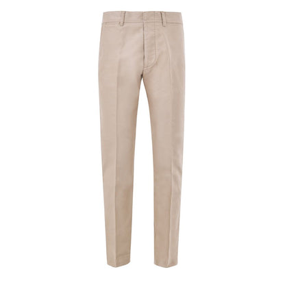 Tom Ford Beige Cotton Chino Pants - Timeless Elegance Redefined