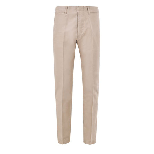 Tom Ford Beige Cotton Chino Pants - Timeless Elegance Redefined
