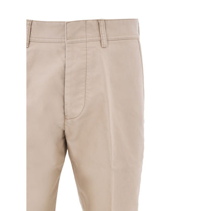 Tom Ford Beige Cotton Chino Pants - Timeless Elegance Redefined