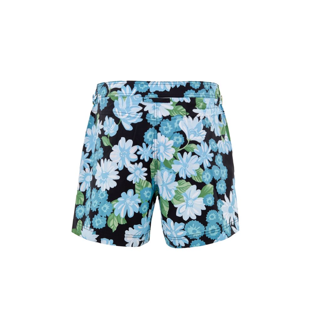 Tom Ford Blue Flower Print Boxer Swim Shorts for Men
