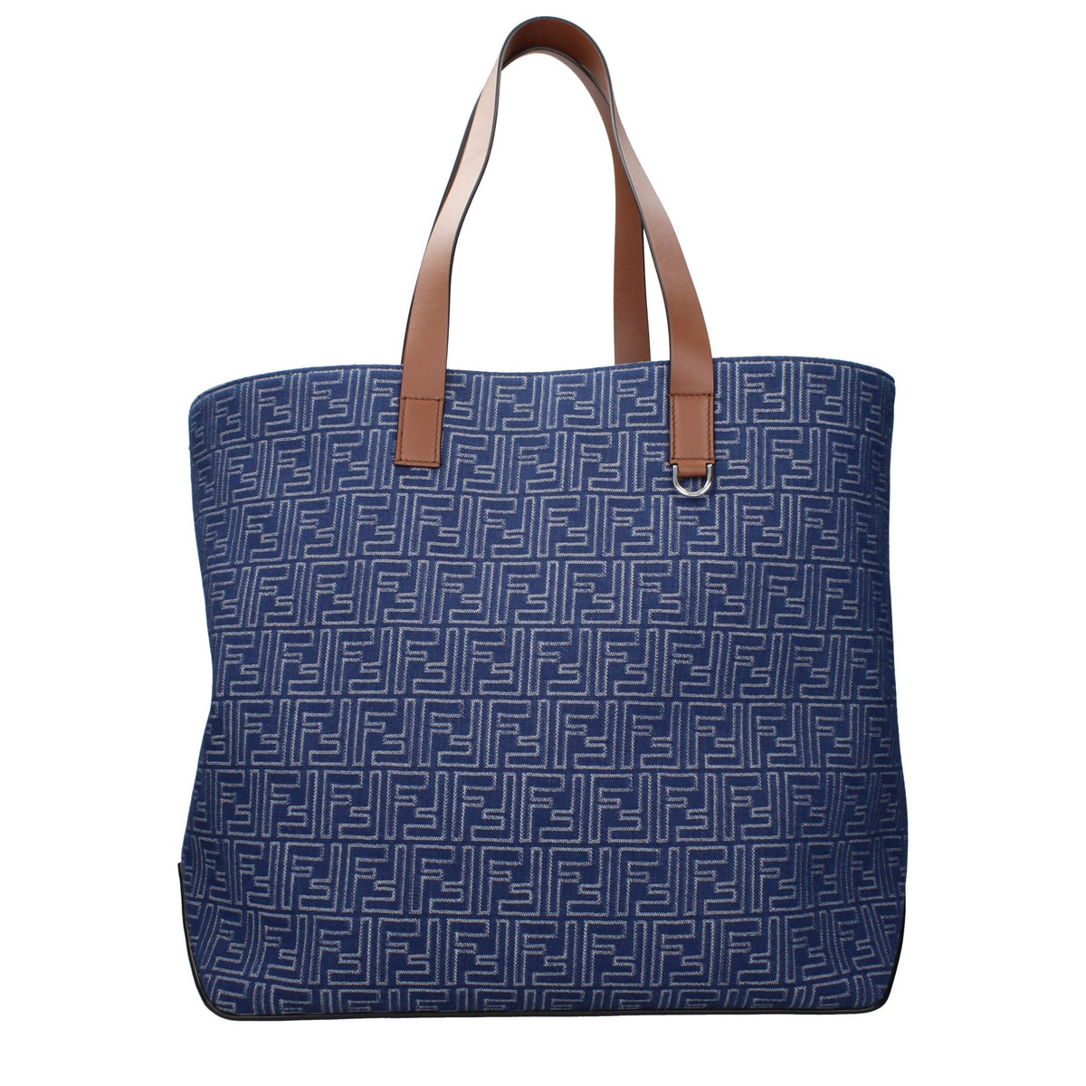 Fendi Blue Fabric Shoulder Bag