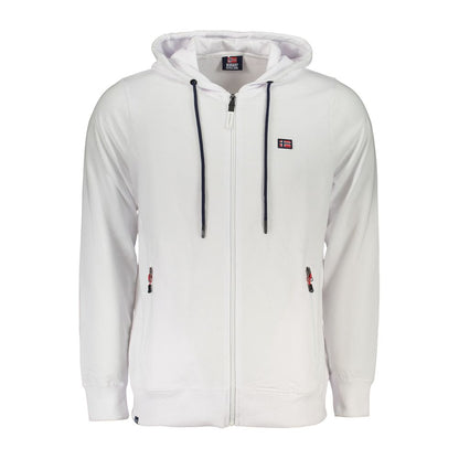 NORWAY 1963 White Cotton Men's Sweatshirt Hoodie