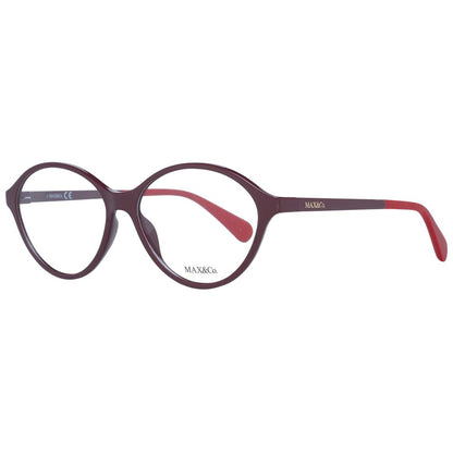 Max & Co Women's Optical Glasses – Burgundy Round Frame, 54mm