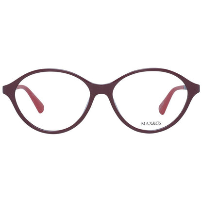 Max & Co Women's Optical Glasses – Burgundy Round Frame, 54mm