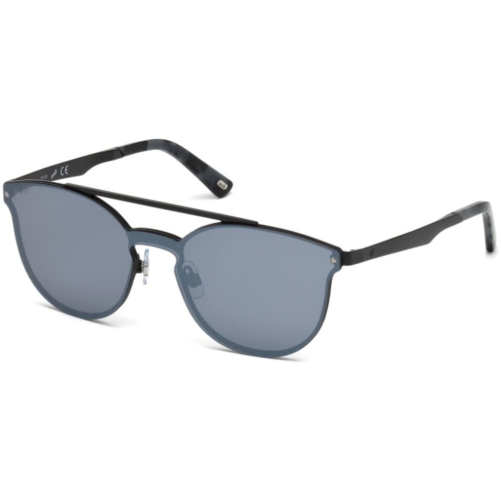 WEB EYEWEAR Black Metal Sunglasses – Unisex Design