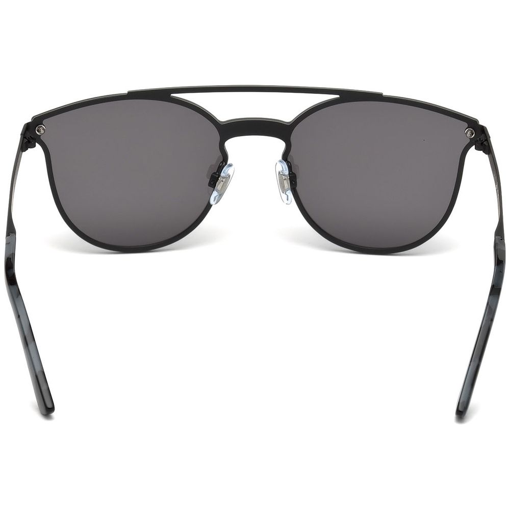 WEB EYEWEAR Black Metal Sunglasses – Unisex Design