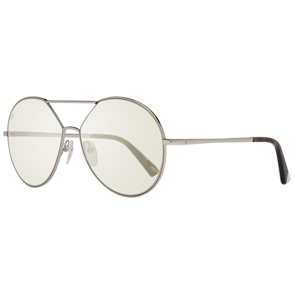 WEB EYEWEAR Women’s Sunglasses – Gold Metal Frame, Green Lenses