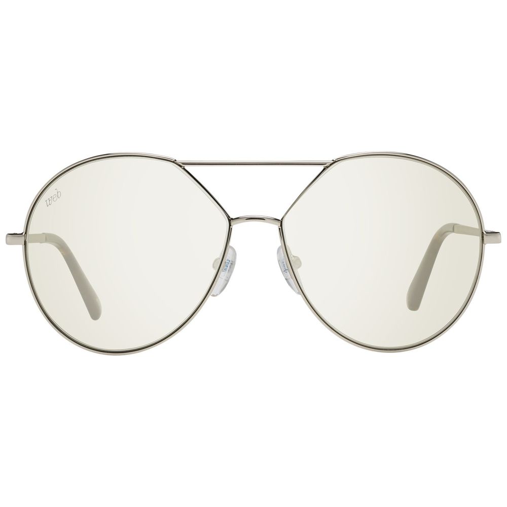 WEB EYEWEAR Women’s Sunglasses – Gold Metal Frame, Green Lenses