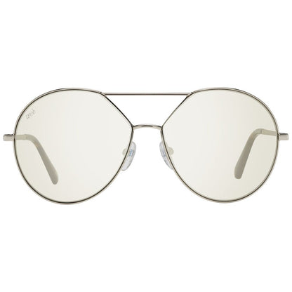 WEB EYEWEAR Women’s Sunglasses – Gold Metal Frame, Green Lenses