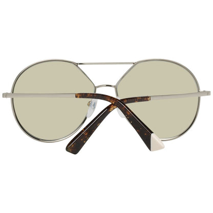 WEB EYEWEAR Women’s Sunglasses – Gold Metal Frame, Green Lenses