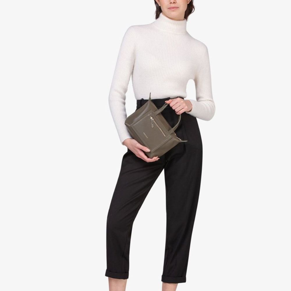 MIRIADE Army Polyethylene Handbag - Military Green