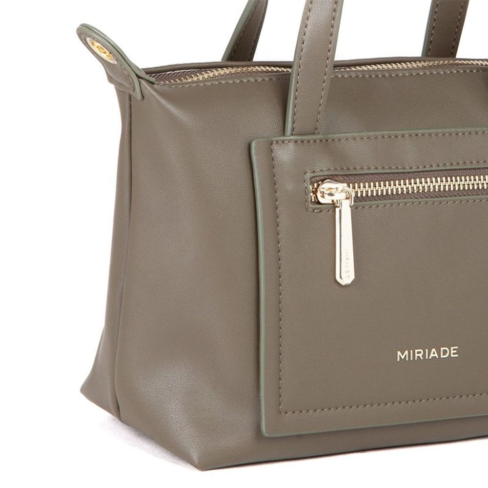 MIRIADE Army Polyethylene Handbag - Military Green