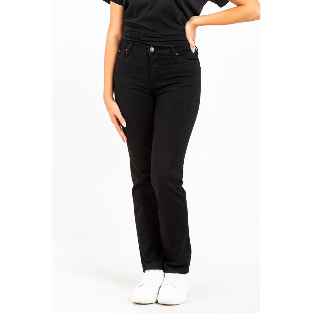 Gas Black Cotton Straight-Leg Jeans - Women’s Size 26