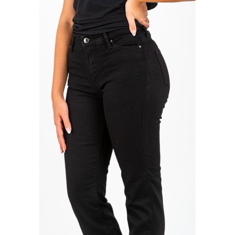 Gas Black Cotton Straight-Leg Jeans - Women’s Size 26