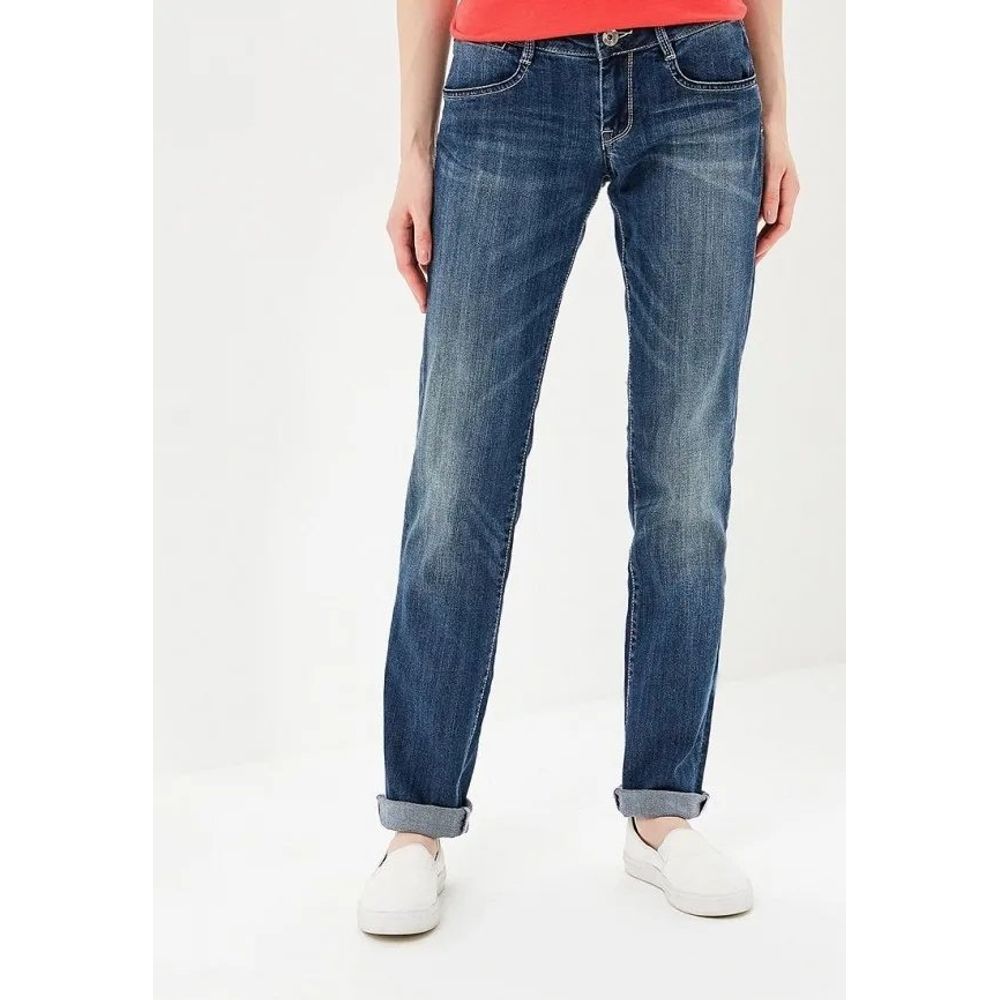 Gas Blue Cotton Straight-Leg Jeans - Women's Size 28
