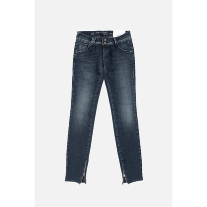 Gas Blue Cotton Jeans Denim for Women