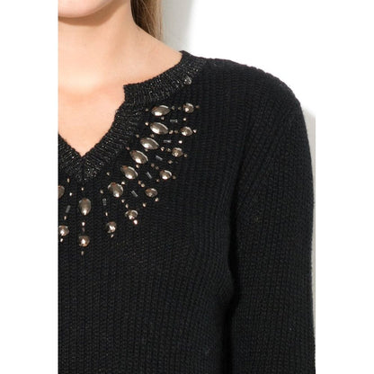 Gas Black Polyacrylic Sweatshirt - Women's XS
