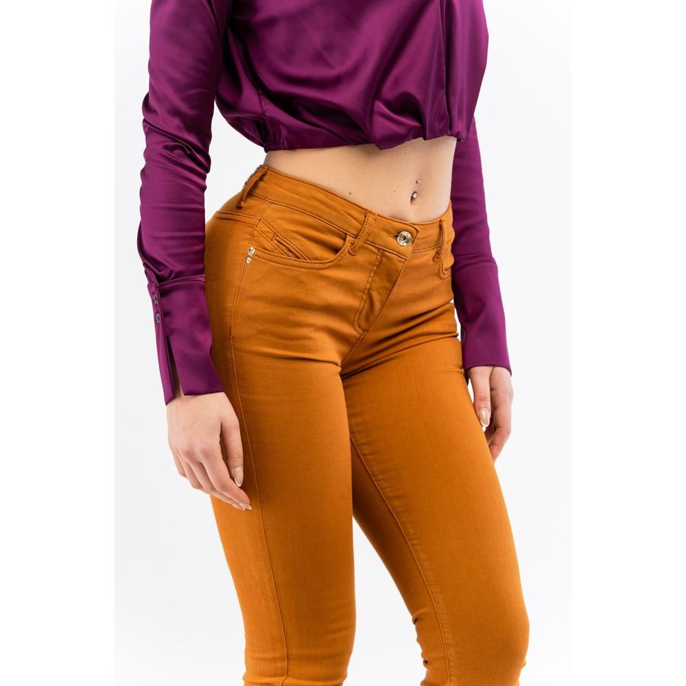Patrizia Pepe Brown Cotton Skinny Jeans - Size 26