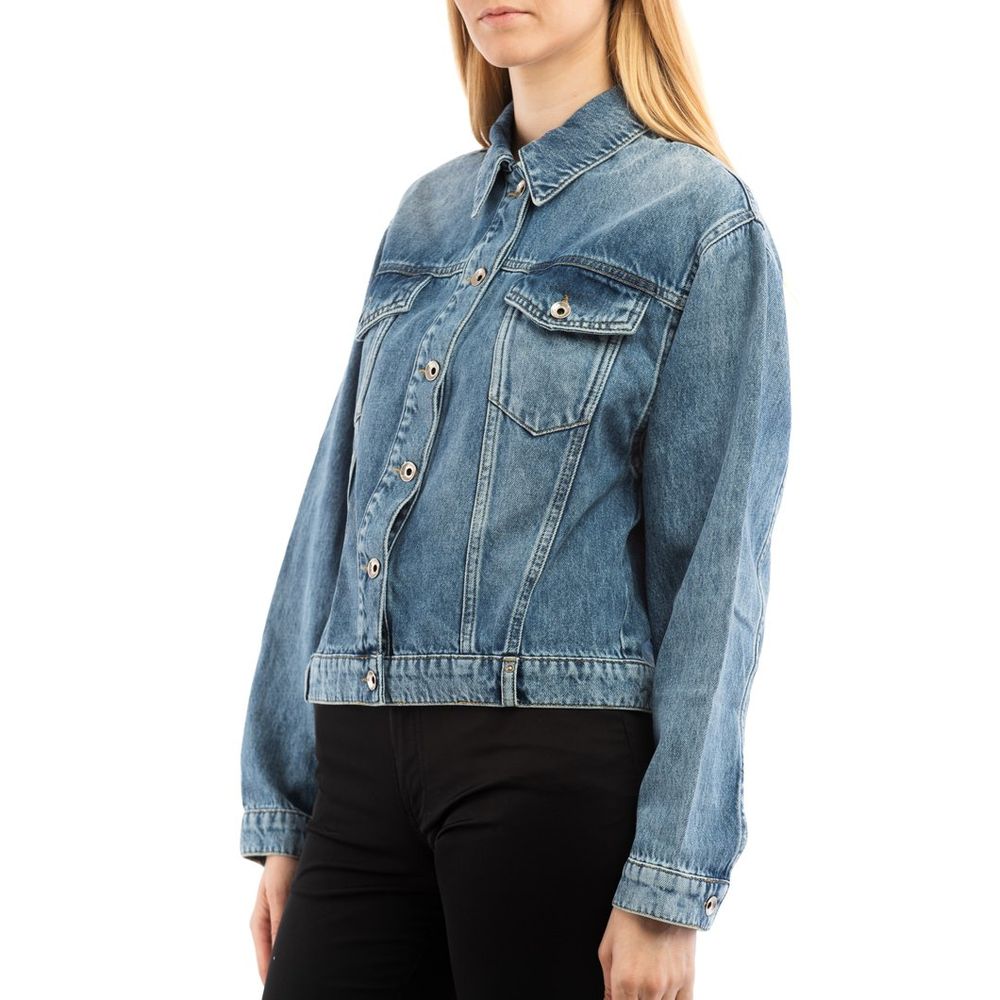 Patrizia Pepe Natural Cotton Denim Jacket - Vintage Wash IT40