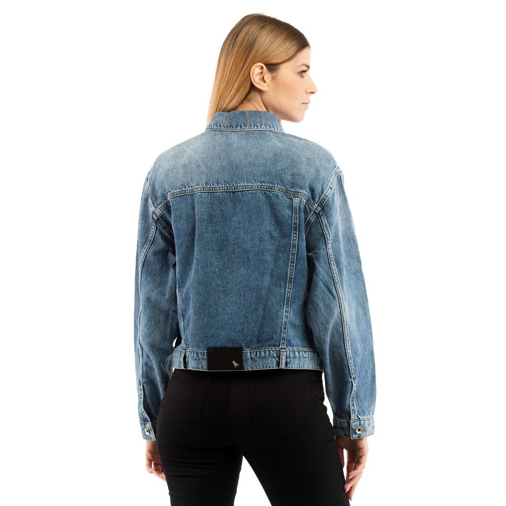 Patrizia Pepe Natural Cotton Denim Jacket - Vintage Wash IT40