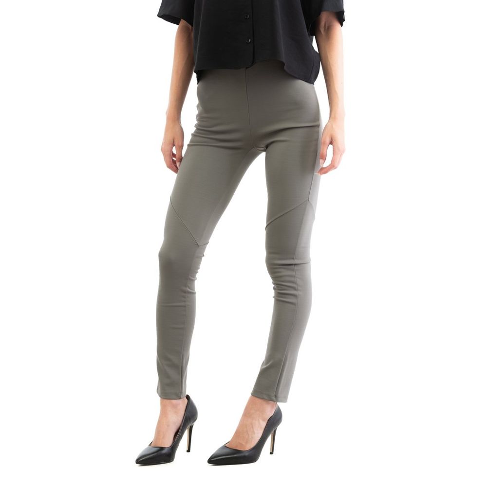 Patrizia Pepe Gray Viscose Skinny Pants IT42