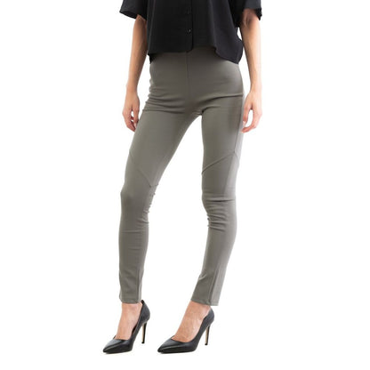 Patrizia Pepe Gray Viscose Skinny Pants IT42