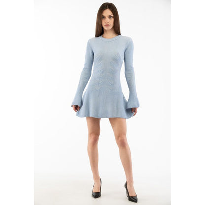 Moschino Multicolor Wool Casual Dress - Multi Lilac, Size S